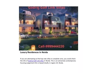 Luxury Residences In Noida