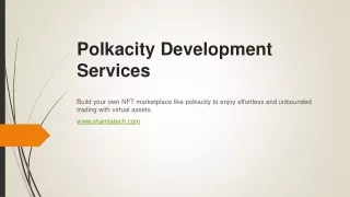Develop NFT marketplace like polkacity