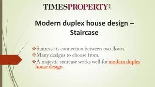 Modern duplex house design