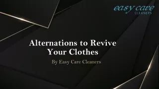 Alternations to Revive Your Clothes