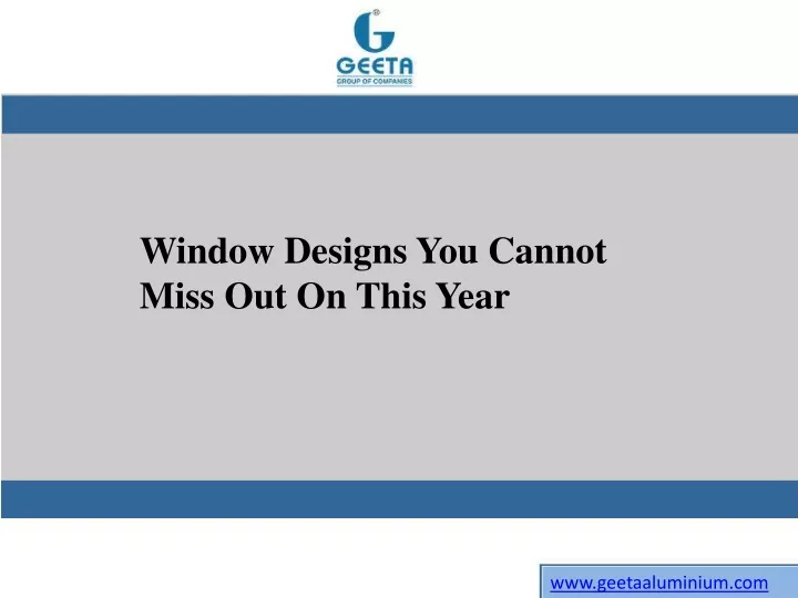 window designs you cannot miss out on this year