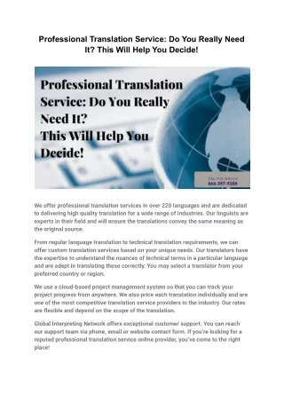 Professional Translation Service_ Do You Really Need It_ This Will Help You Decide!
