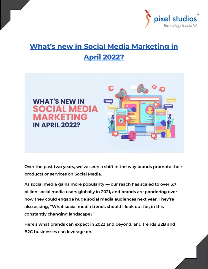 what s new in social media marketing in april 2022