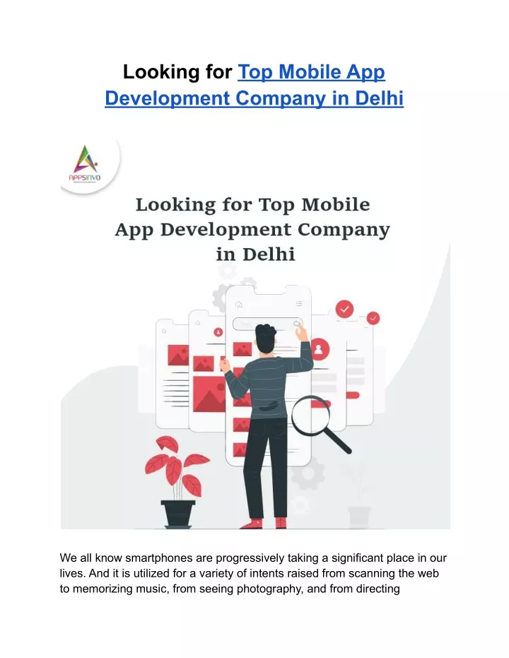 looking for top mobile app development company