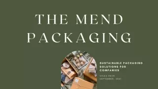 The Mend - Sustainable Packaging Solutions