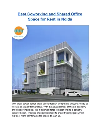 Worknomic - Best Coworking and Shared Office Space for Rent in Noida