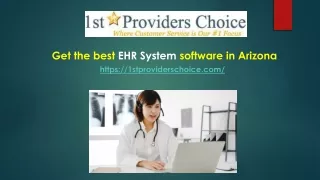 Get the best EHR System in Arizona