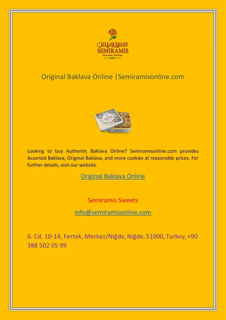 original baklava online semiramisonline com