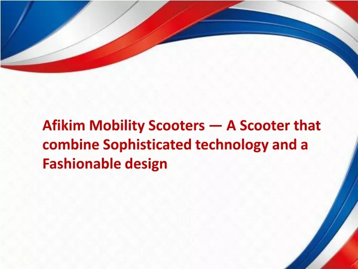 afikim mobility scooters a scooter that combine