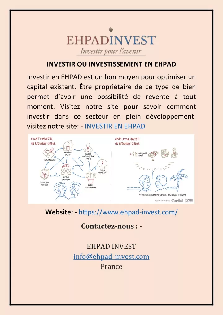 investir ou investissement en ehpad