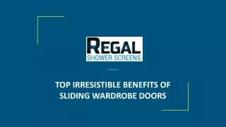 TOP IRRESISTIBLE BENEFITS OF SLIDING WARDROBE DOORS