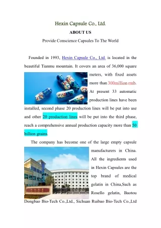 Hexin Capsule Co., Ltd.