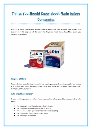 things you should know about flarin before