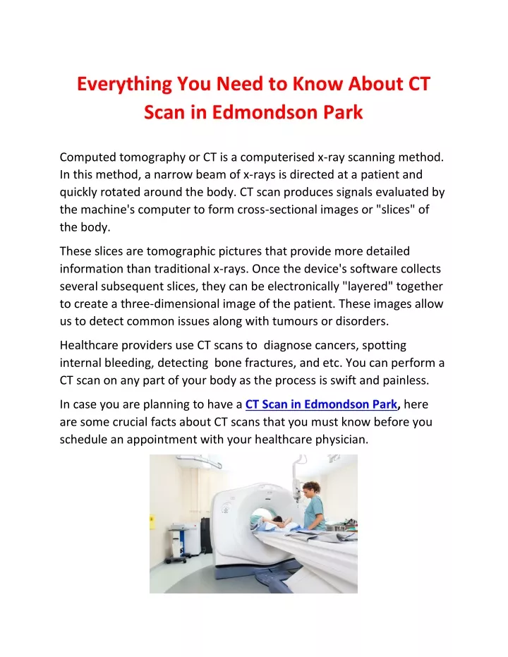 everything you need to know about ct scan