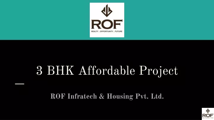 3 bhk affordable project