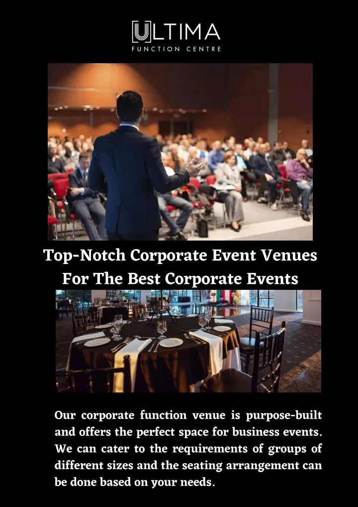 top notch corporate event venues for the best