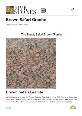 Safari brown granite india