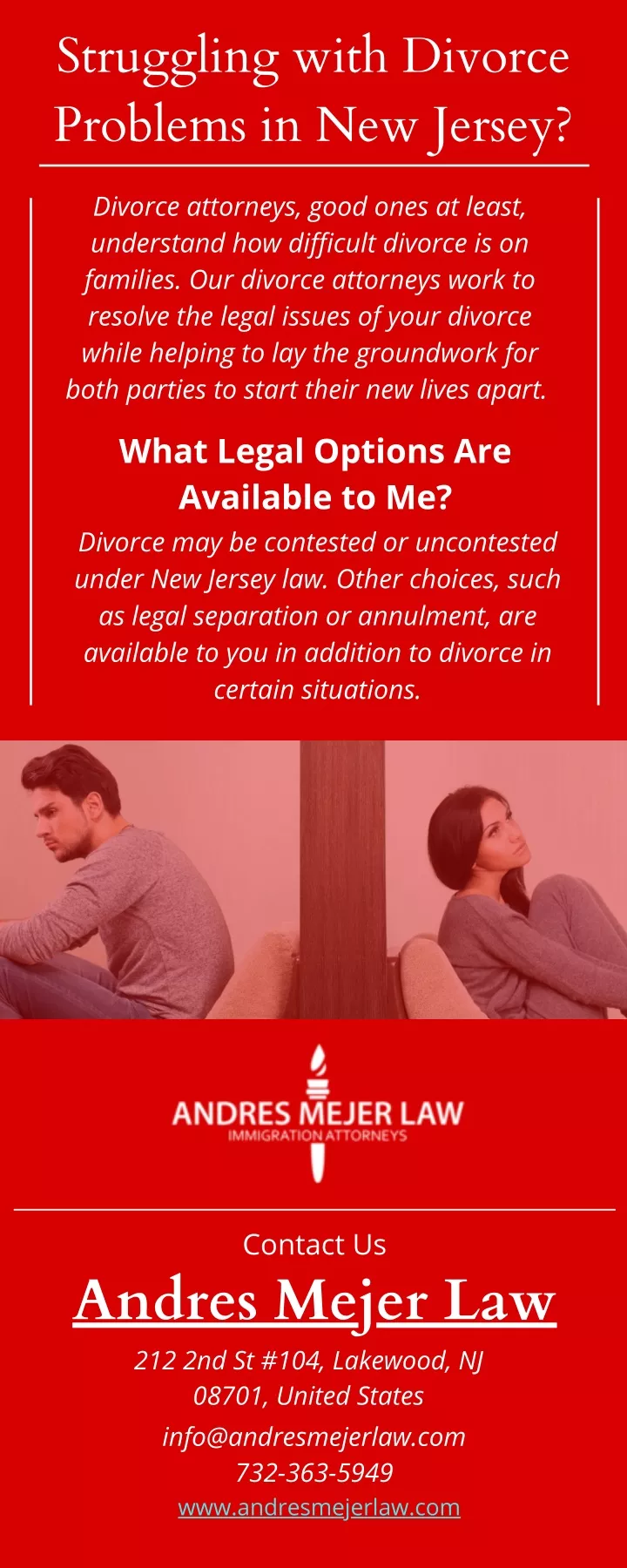 struggling with divorce problems in new jersey
