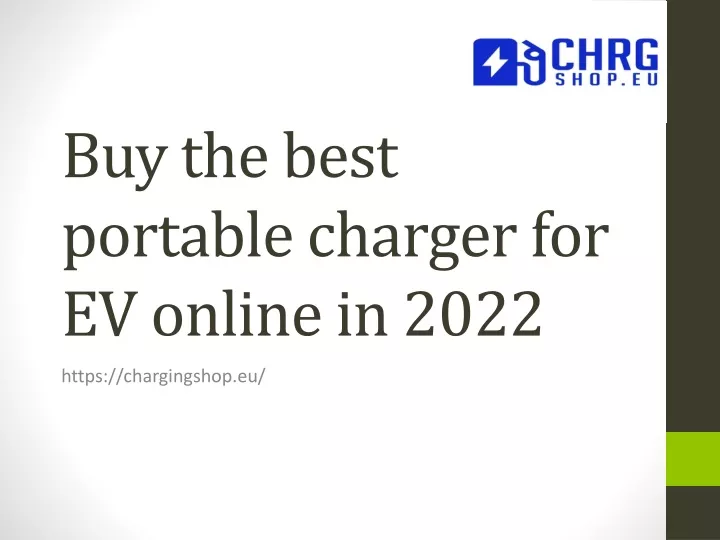 buy the best portable charger for ev online in 2022