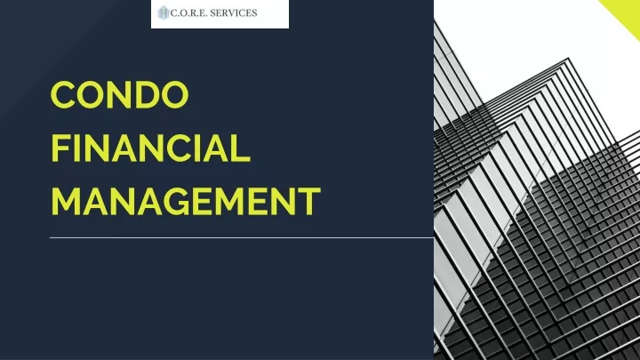 condo financial management