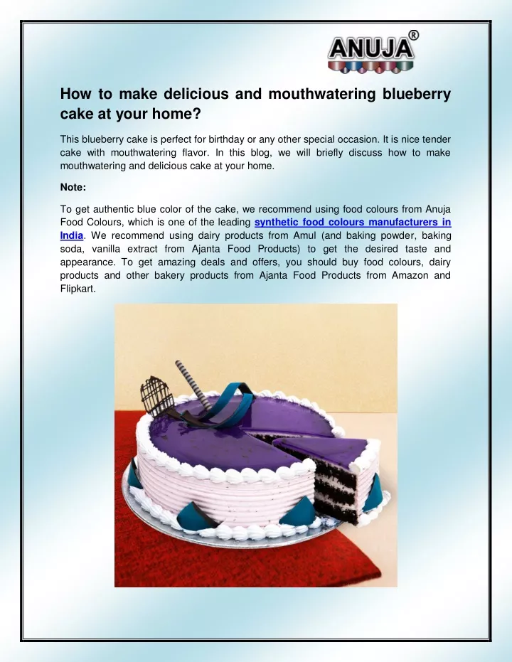 how to make delicious and mouthwatering blueberry