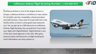 Lufthansa Airlines Flight Booking