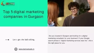 Top 5 digital marketing companies in Gurgaon