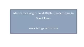 Cloud-Digital-Leader PDF Dumps - A Perfect Guide to Success