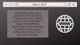 WHAT IS SEO