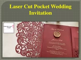Laser Cut Pocket Wedding Invitation