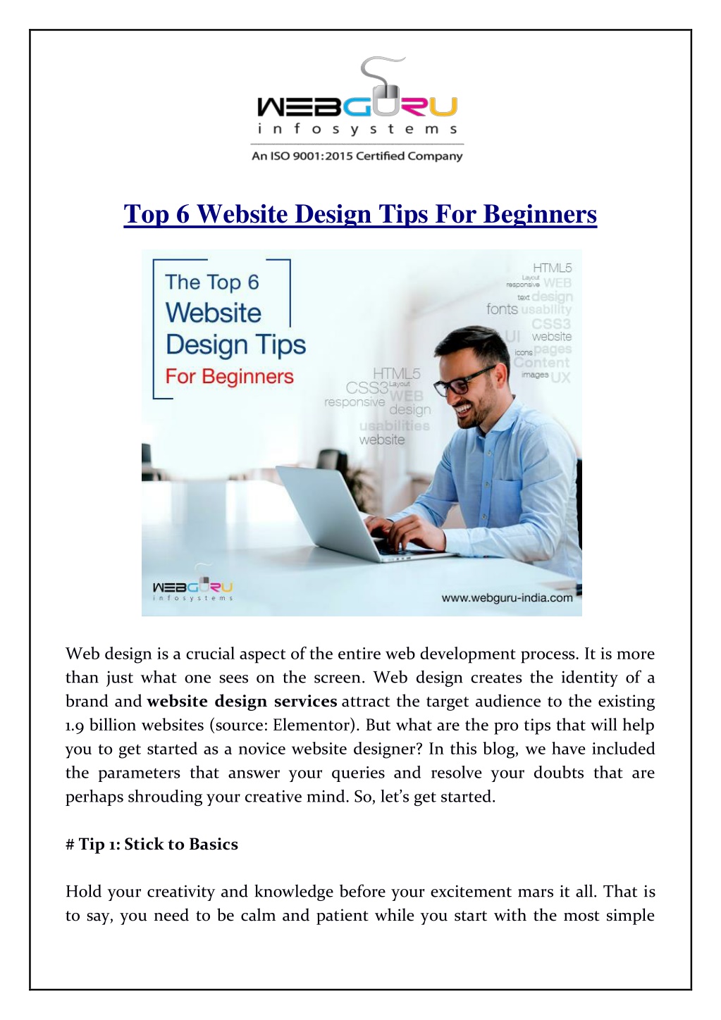 PPT - Top 6 Website Design Tips For Beginners PowerPoint Presentation ...