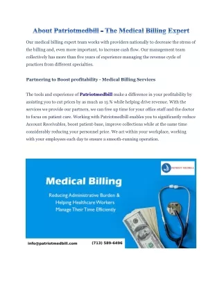 About Patriotmedbill Medical Care Solutions