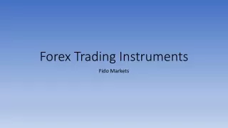 forex trading instruments