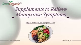 supplements to relieve supplements to relieve