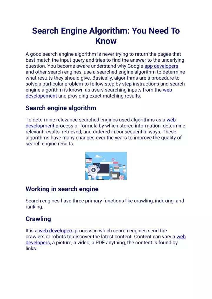 search engine algorithm you need to know
