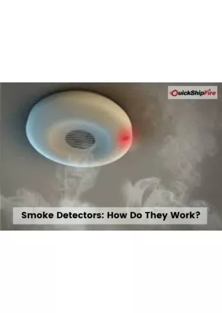Smoke Detectors How Do They Work