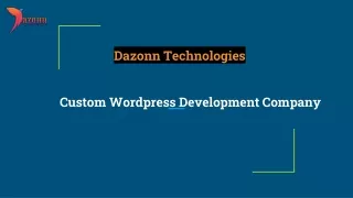 custom wordpress development company