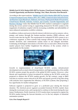 middle east scada market 2021 2027 by system