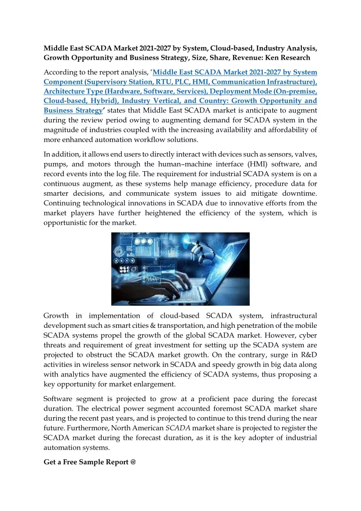 middle east scada market 2021 2027 by system