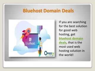 Bluehost Domain Deals