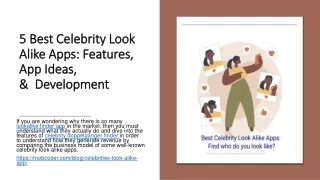 5 Best Celebrity Look Alike Apps: Find who do you look like?