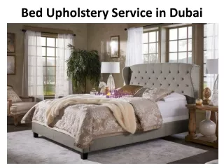 Bed Upholstery Service in Dubai