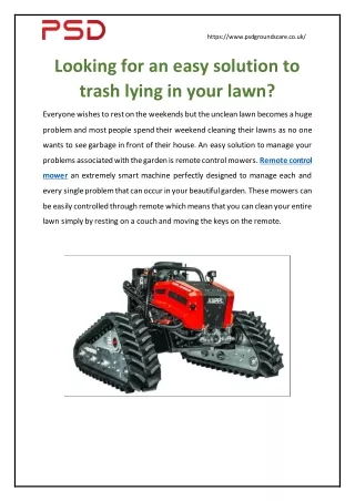 Looking for an easy solution to trash lying in your lawn?