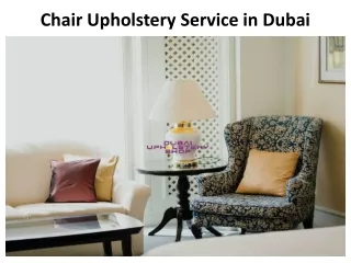 Chair Upholstery Service in Dubai