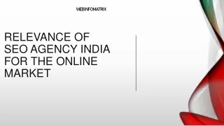 Relevance of Seo Agency india for The Online