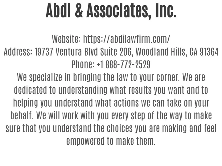 abdi associates inc