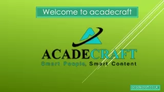 welcome to acadecraft