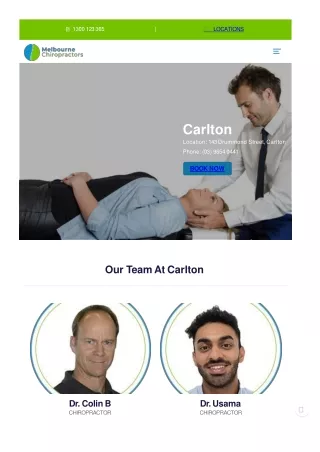 Carlton Chiropractor | Same Day Appointment | Melbourne Chiropractors