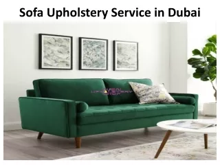Sofa Upholstery Service in Dubai