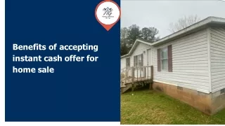 Benefits of Accepting Cash Offers on a Home | NG Homes Solutions